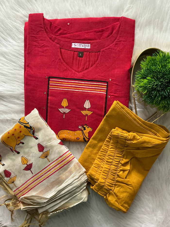 Sunset Cotton 3 piece Set with lining