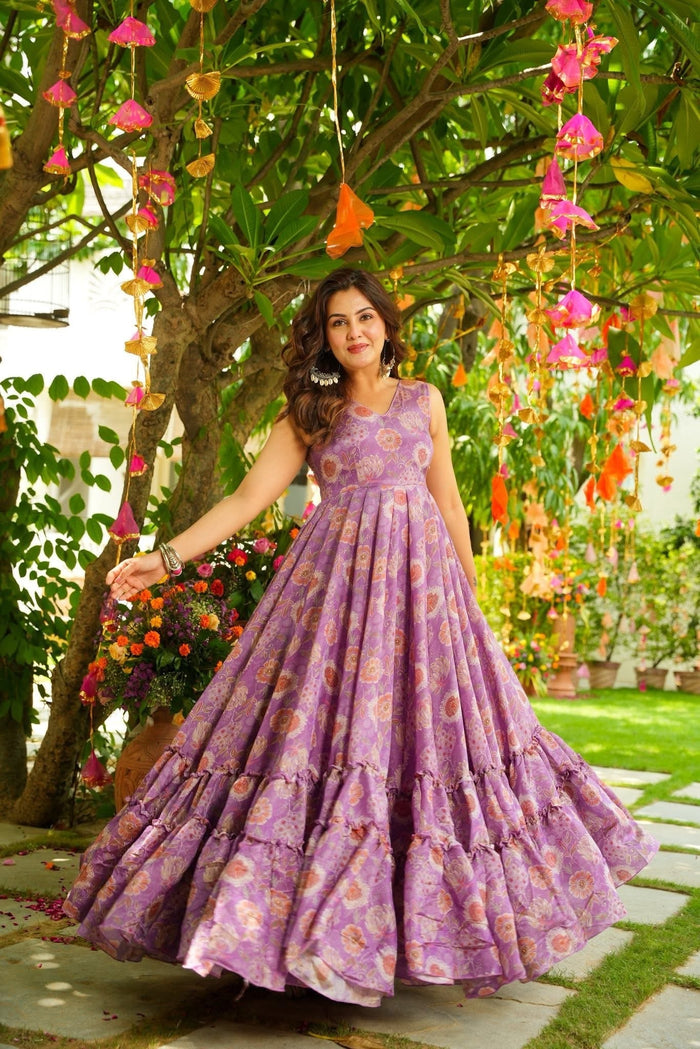 Azaria Organza Maxi Dress