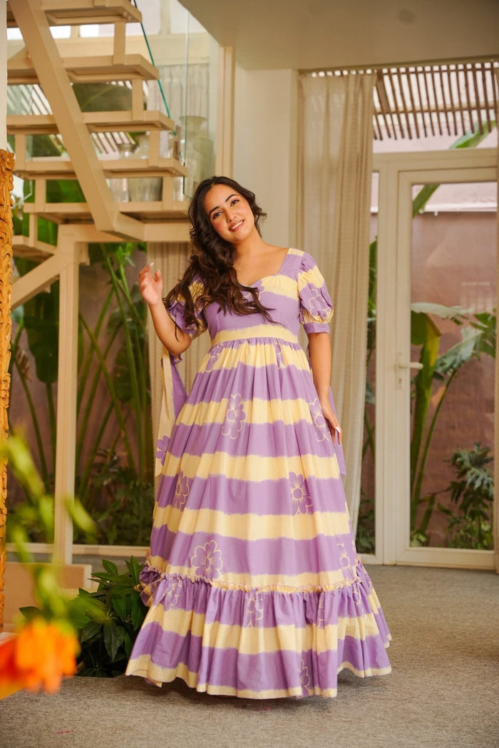 Aspen Printed Cotton Maxi Dress
