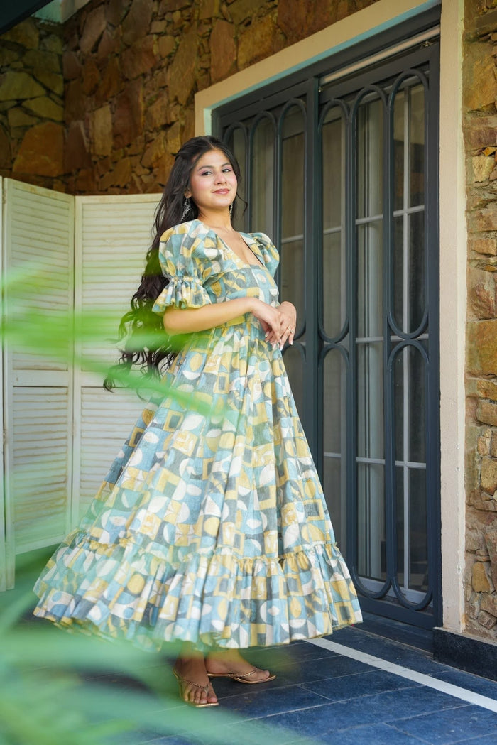Pine Groove Cotton Dress