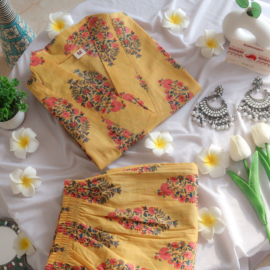 Sunflower Yellow Floral Suit Set