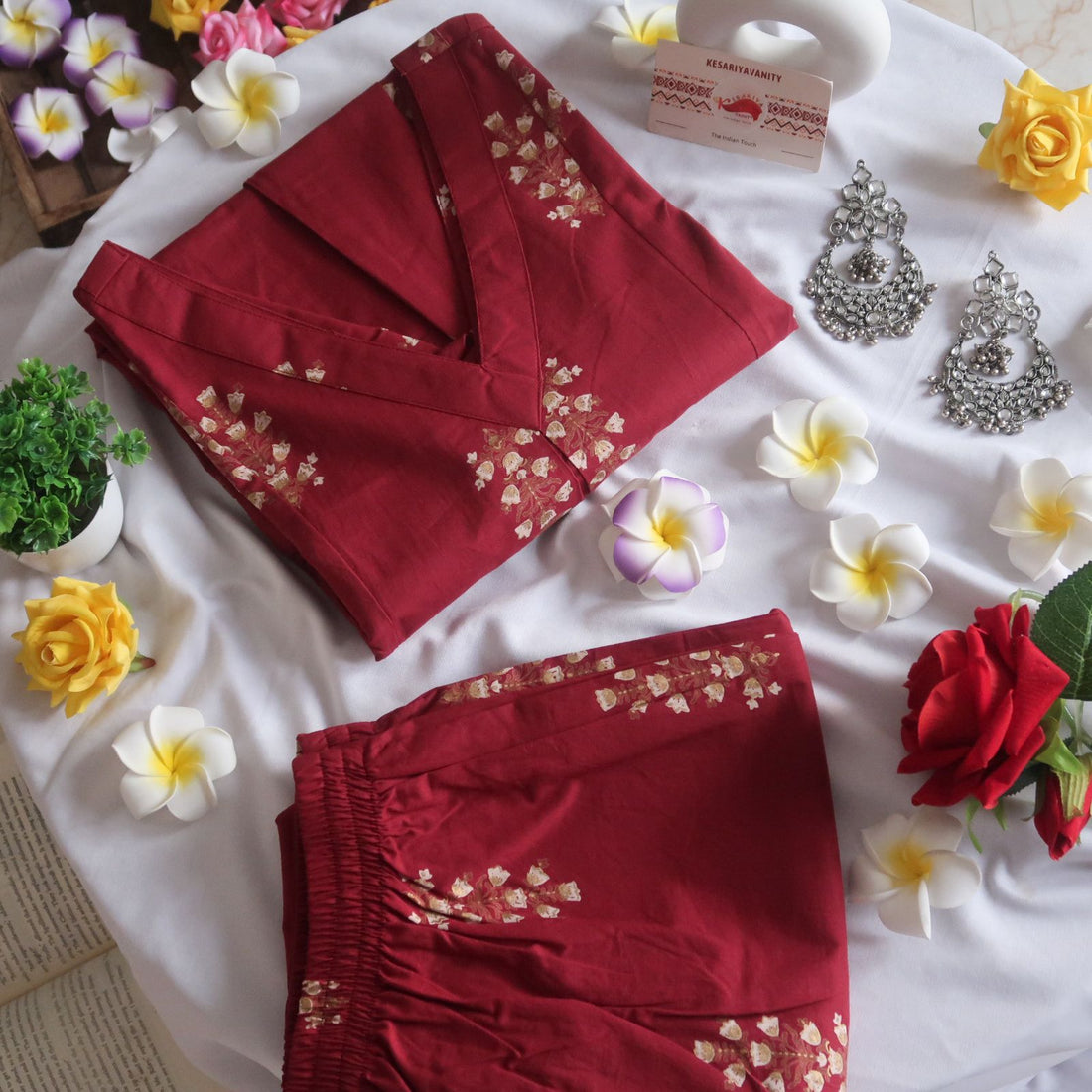 Rasp Berry Office/Regular Wear Suit Set