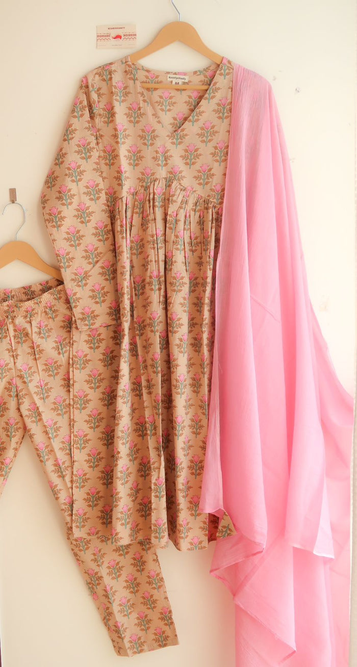 Chikoo Rose Suit Set