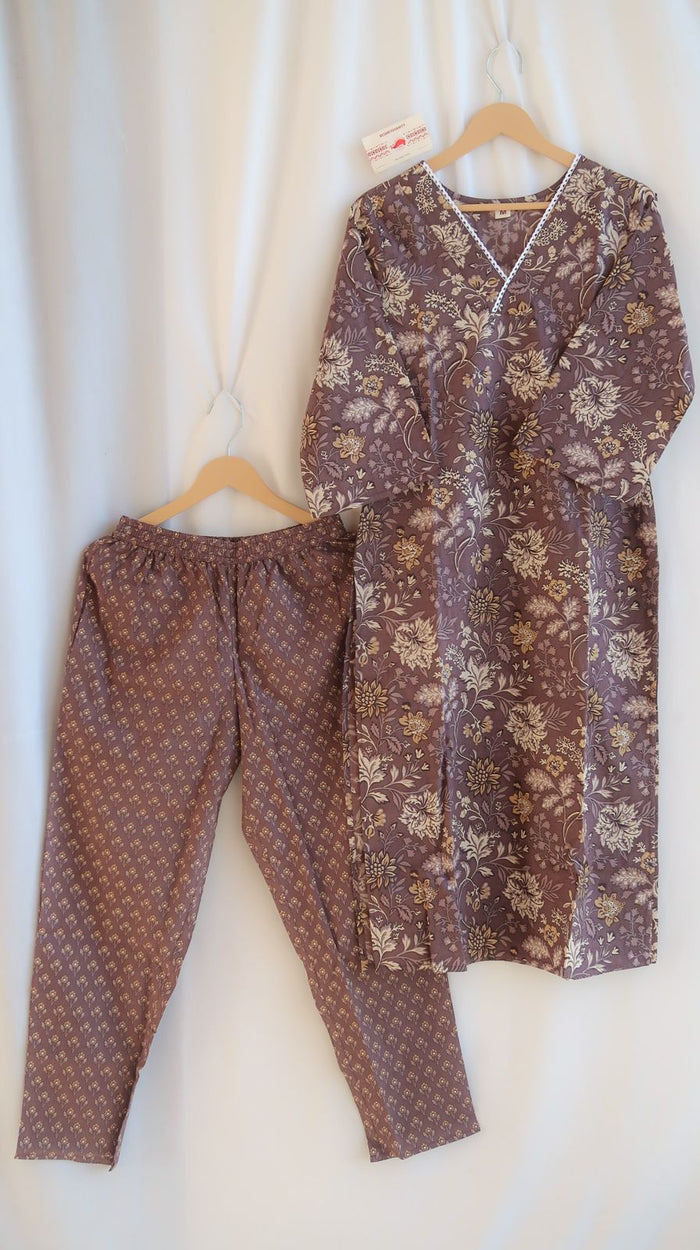 Cocoa Charm Floral Suit Set - EOFY SALE
