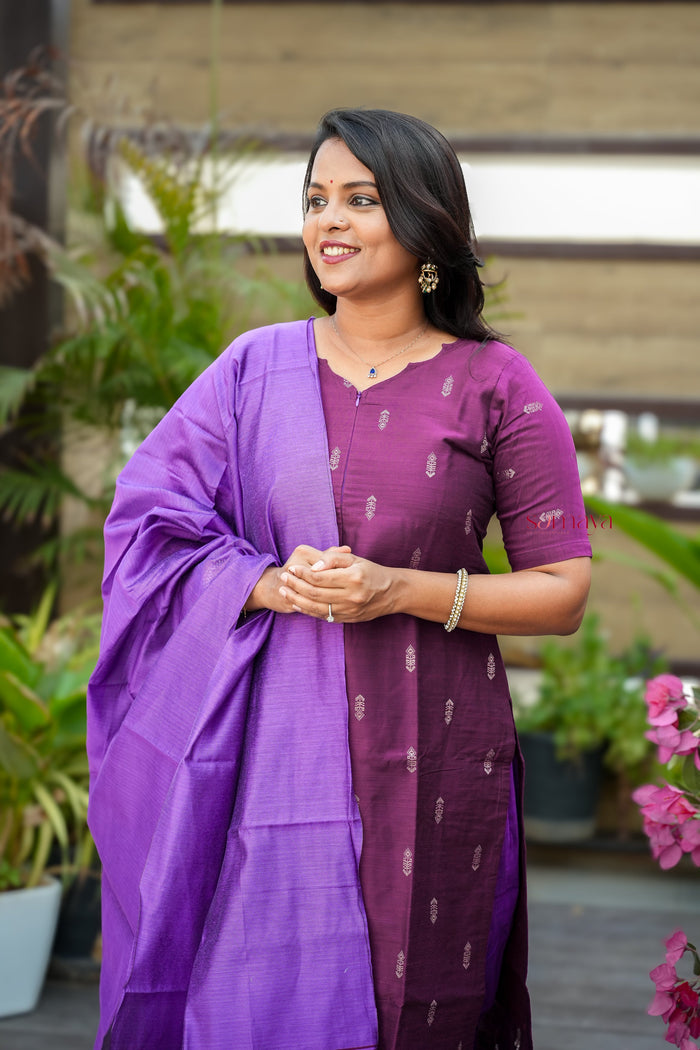 Vasunthra 3 piece raw silk suit set with Dupatta ( ready to dispatch) BEST DEAL PRICE