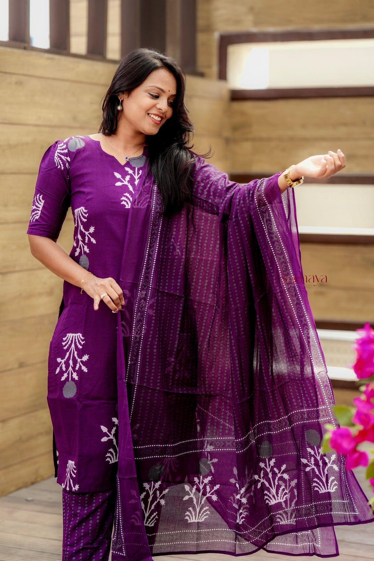 Anjali  cotton 3 piece kurta set of 3( pre order )