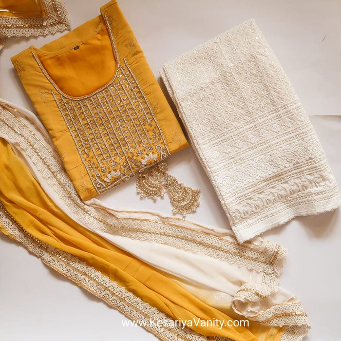 Haldi Ready Suit Set (3 Piece)