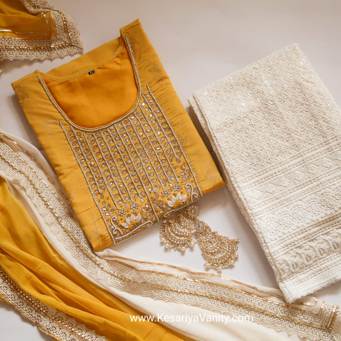 Haldi Ready Suit Set (3 Piece)