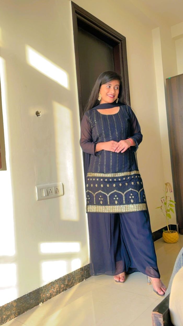 Designer Must Have Black Festive Suit Set