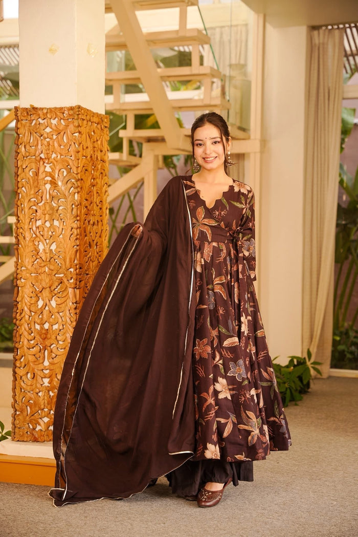 Aaryashree Cotton Anarkali Suit Set
