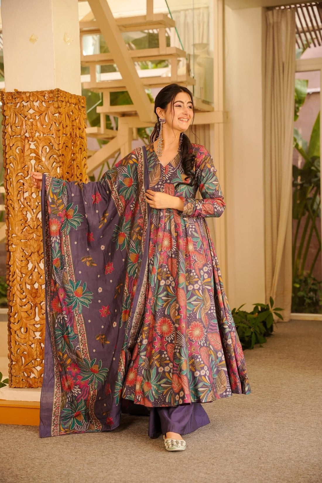 Xitika Muslin Anarkali Suit Set