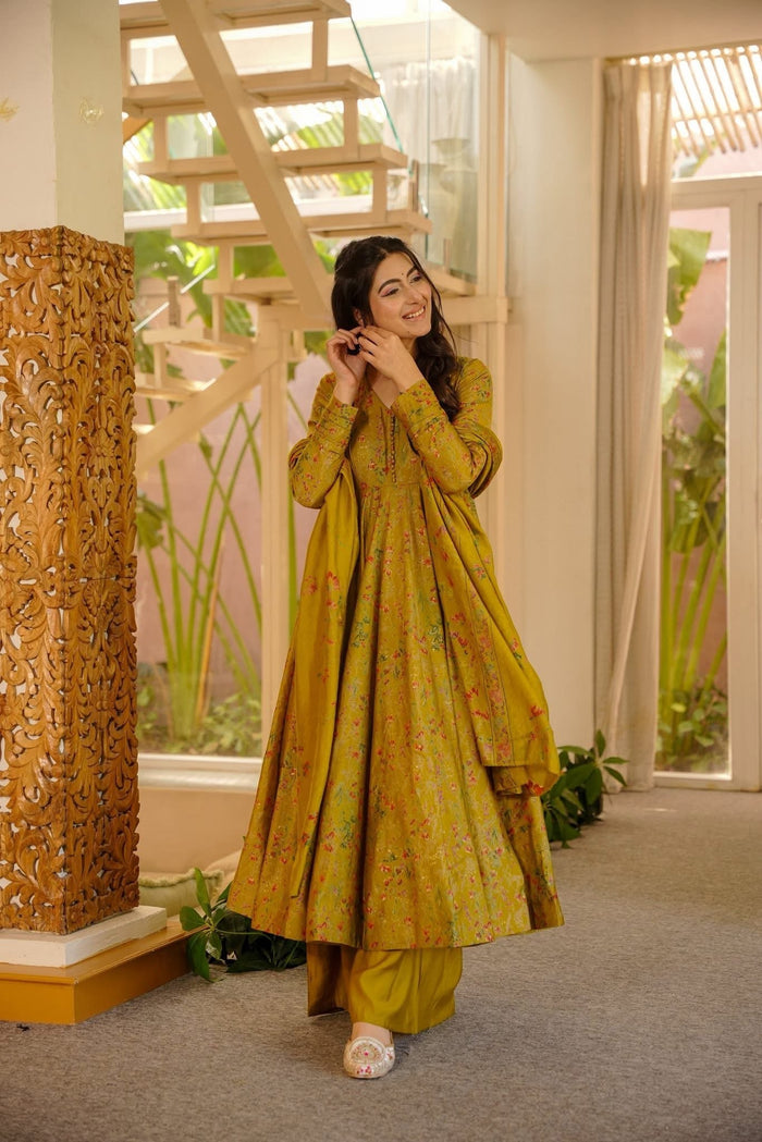 Sharvika Muslin Anarkali Suit Set