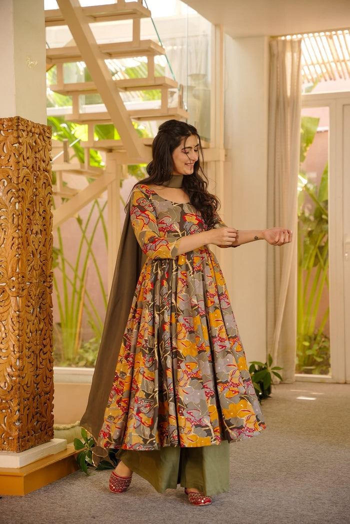 Haimi Rayon Anarkali Suit Set