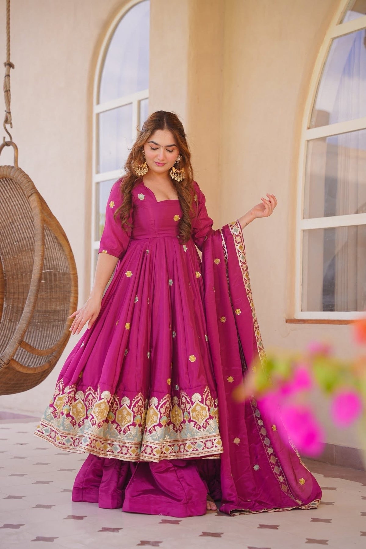 Arovika Elegant Anarkali Suit Set