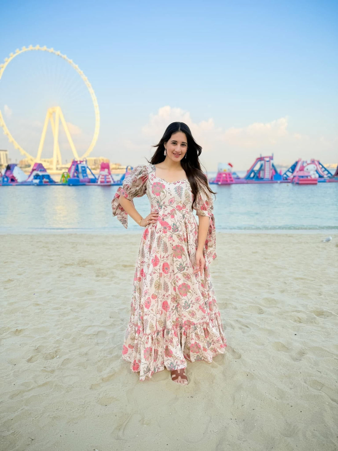 Calming mist floral maxi