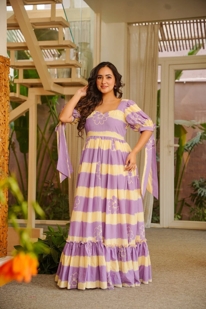 Aspen Printed  Cotton Maxi Dress