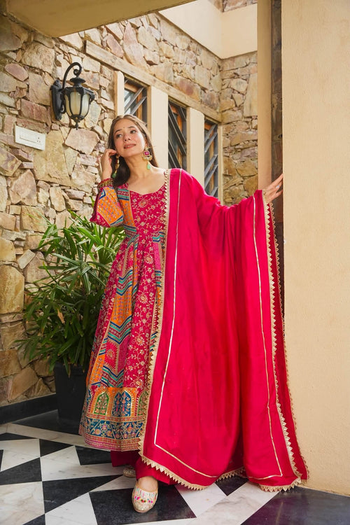 Baneera Bloom Heavy Anarkali Suit Set