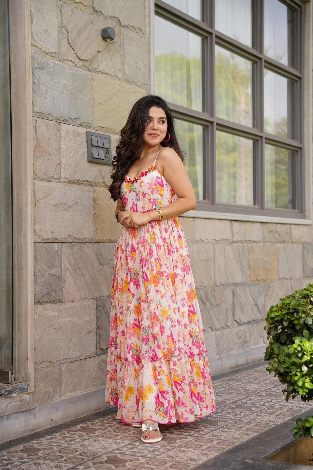 Florence chinon floral dress