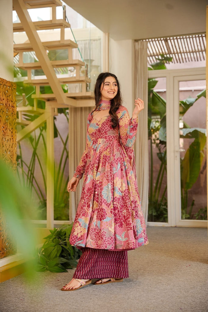Mridhula Cotton Anarkali Without Dupatta