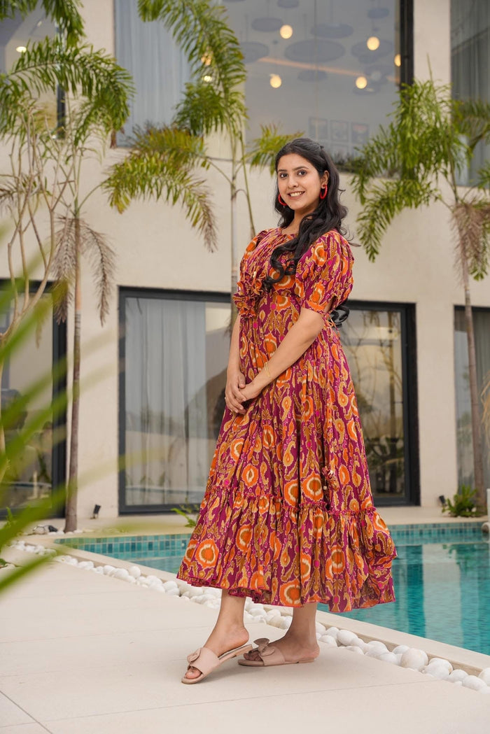 Bohemian Bloom Cotton Dress
