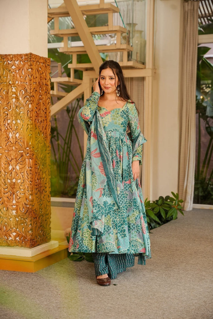 Darika Divine Cotton Anarkali Suit Set