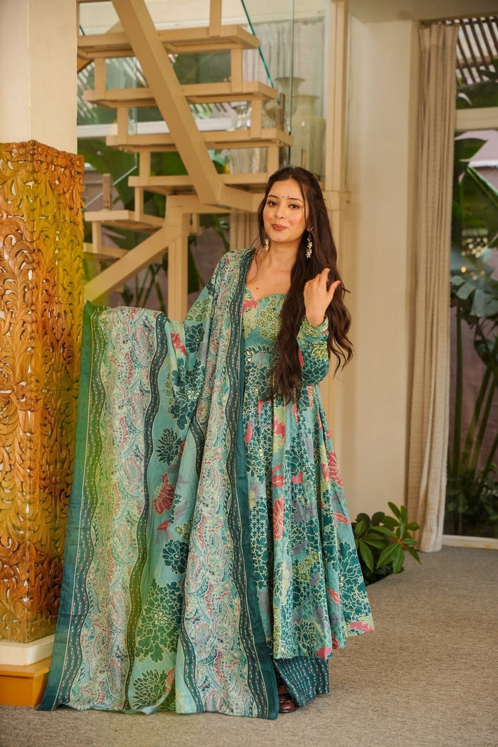 Darika Divine Cotton Anarkali Suit Set