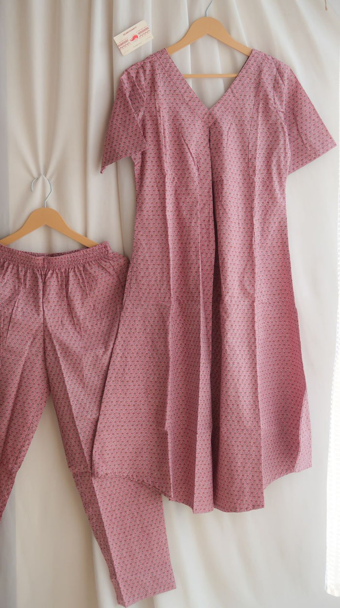 Mauve Pink Office/ Regular Wear Suit Set - EOFY SALE