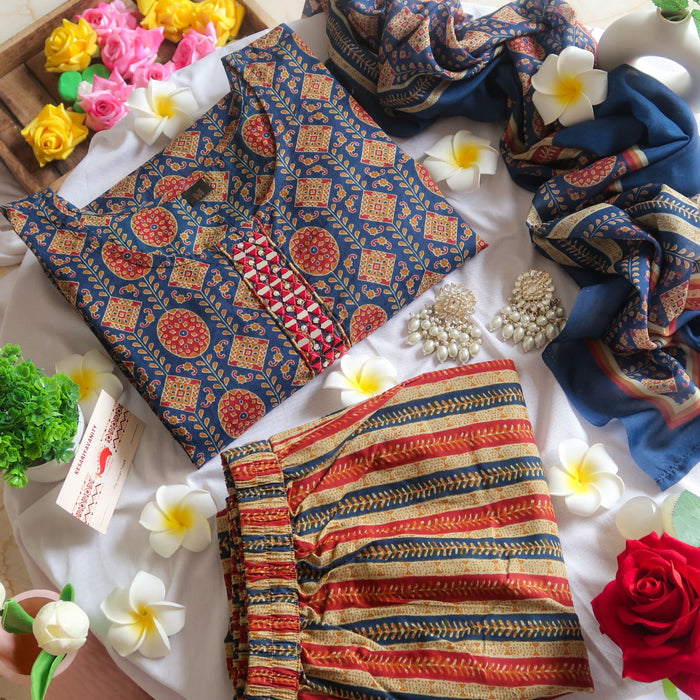 Royal Indigo Melody Suit Set