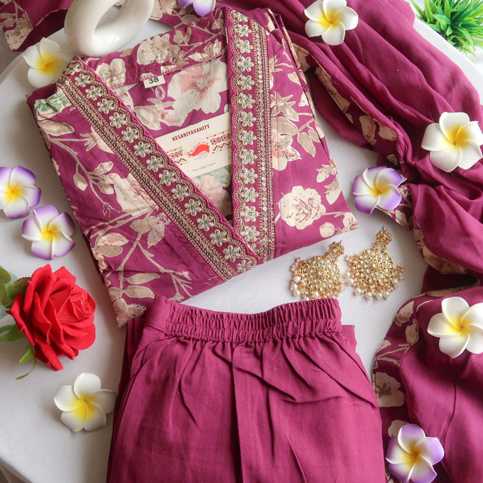 Purple Blossom Symphony Suit Set - EOFY SALE