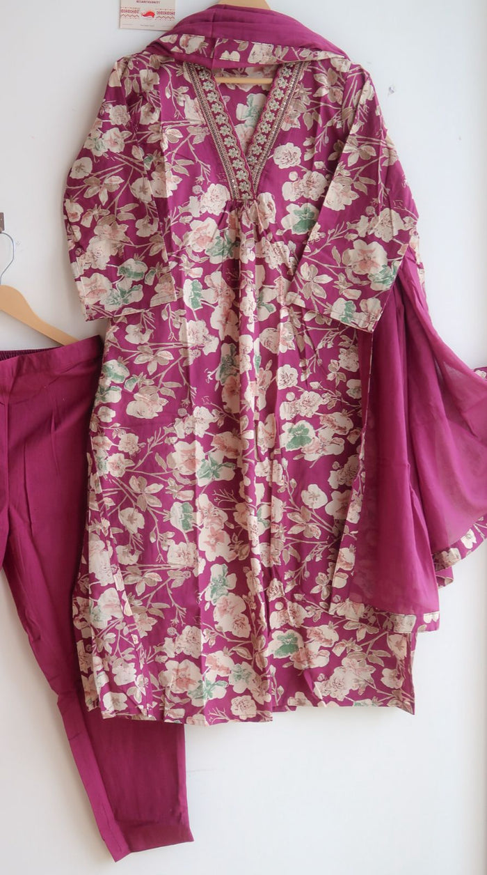 Purple Blossom Symphony Suit Set - EOFY SALE