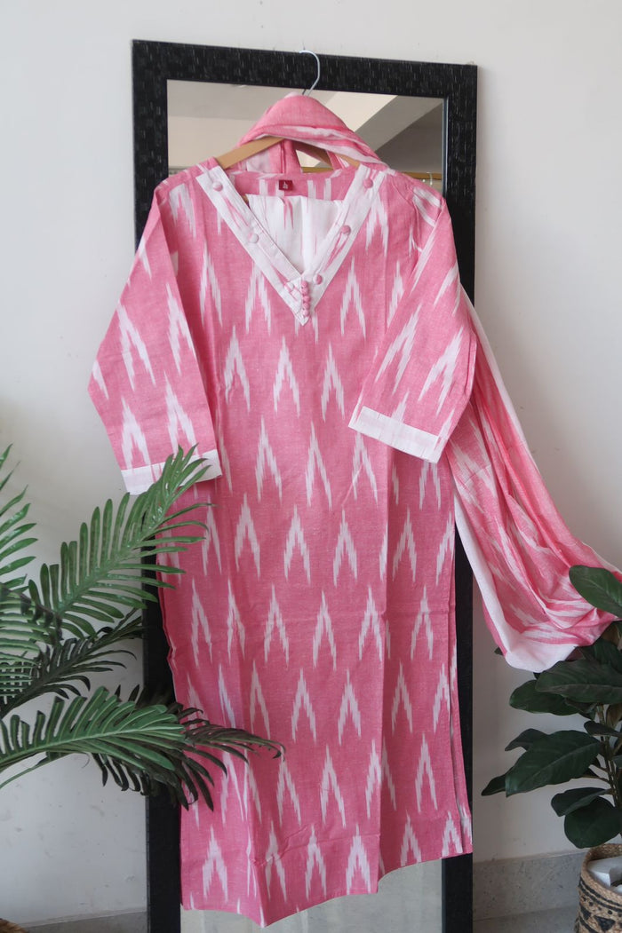 Crimson Sands Ikat Ensemble Suit Set - Launch 16