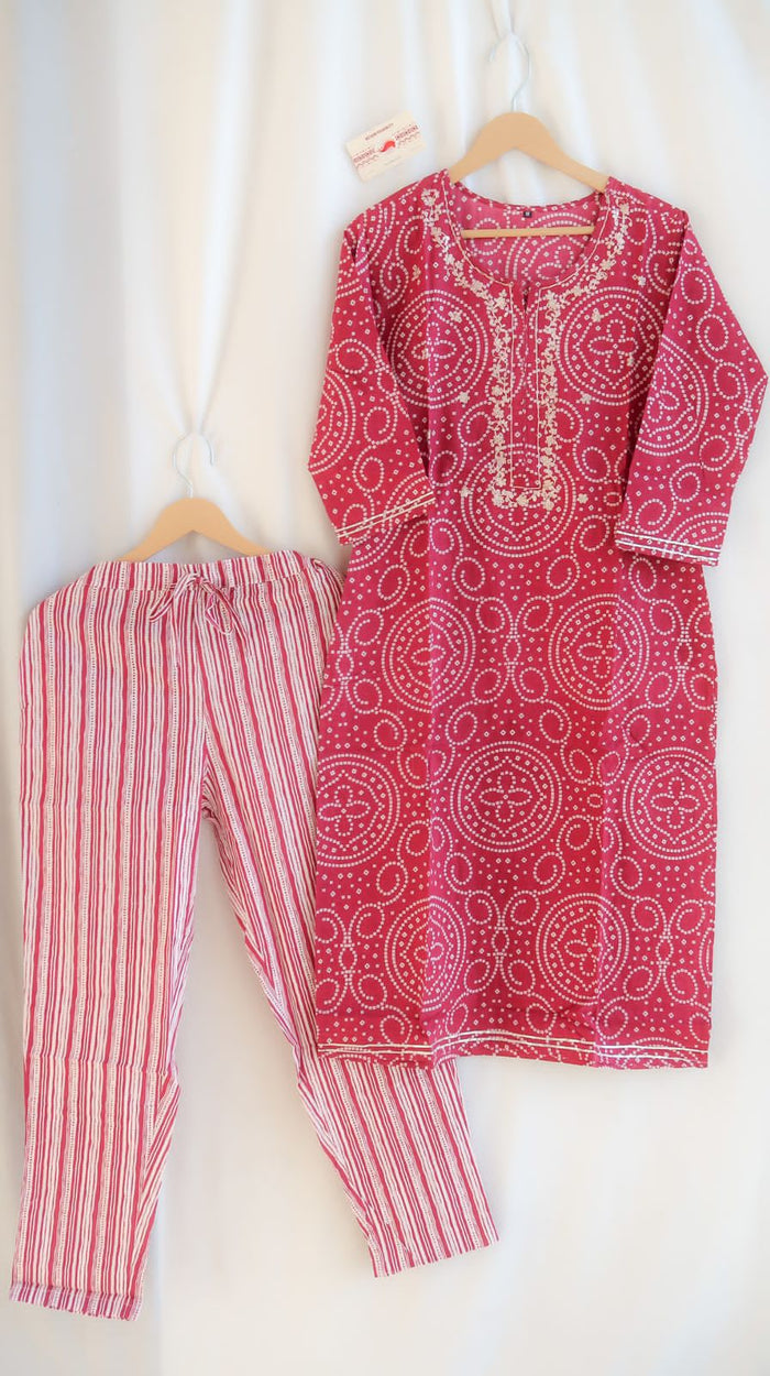 Rosewood Bandhej Harmony Suit Set - EOFY SALE